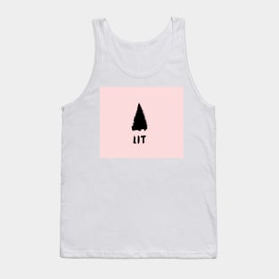 LIT christmas tree - cheeky christmas Tank Top